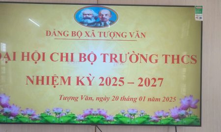 CHI BỘ TRƯỜNG THCS TỔ CHỨC THÀNH CÔNG ĐẠI HỘI CHI BỘ NHIỆM KỲ 2025 - 2027